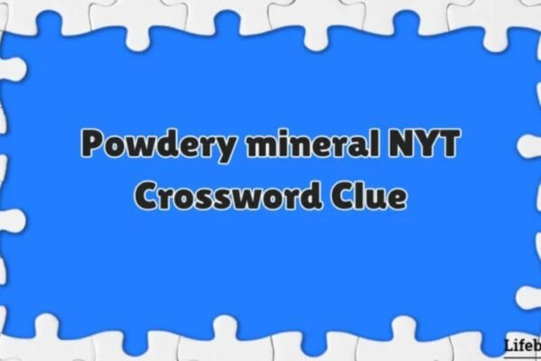 powdery mineral nyt​