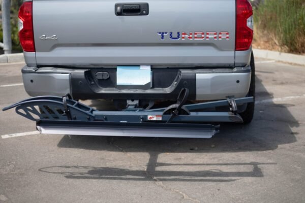 2 bike hitch rack material options displayed in a car rack setup.