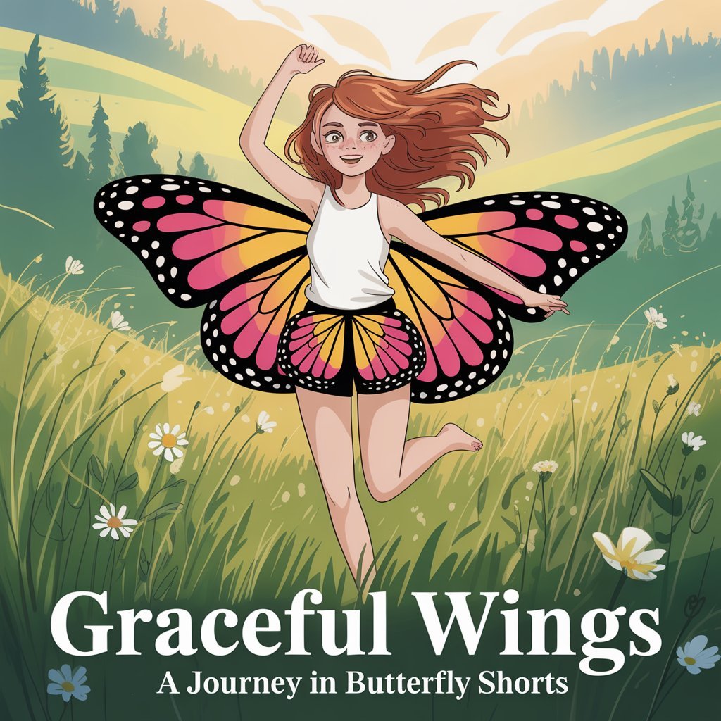 "Graceful Wings: A Journey in Butterfly Shorts"